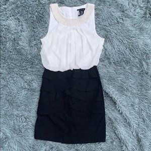 Black and white dress